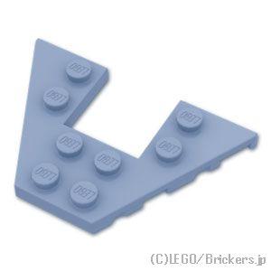 レゴ パーツ ばら売り #47407 ウェッジ プレート 4 x 6：サンドブルー | LEGOの部...