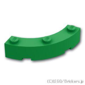 レゴ ブロック パーツ ばら売り #48092 ラウンドコーナー 4 x 4 - マカロニ：グリーン...