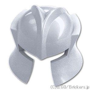 レゴ パーツ ばら売り #48493 シャドーナイトの兜：フラットシルバー | LEGOの部品
