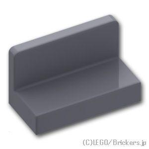 レゴ パーツ ばら売り #4865 パネル 1 x 2 x 1：ダークグレー | LEGOの部品