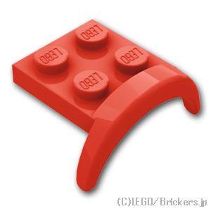レゴ パーツ ばら売り #49097 ビークル カー マッドガード 3 x 3 x 1 - アーチラウンド：レッド | LEGOの部品
