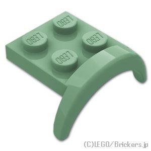 レゴ パーツ ばら売り #49097 マッドガード 3 x 3 x 1-アーチラウンド：サンドグリー...
