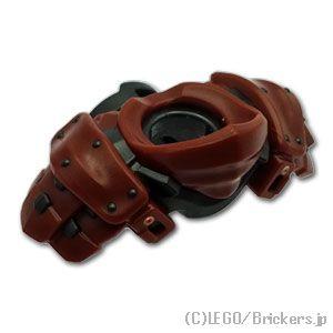 レゴ パーツ ばら売り #4923pb02 ミニフィグアーマー - ショルダーパッドとバンダナ2刀用...