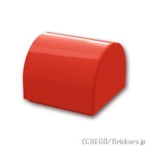 レゴ パーツ ばら売り #49307 スロープ カーブ ダブル 1 x 1 x 2/3：レッド | ...