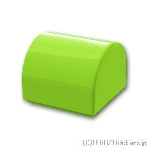 レゴ パーツ ばら売り #49307 スロープ カーブ ダブル 1 x 1 x 2/3：ライム | ...