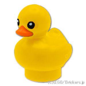 レゴ 動物 パーツ ばら売り #49661 あひるの子 オレンジくちばし パターン ： イエロー |...