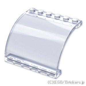 レゴ パーツ ばら売り #5065 パネル 6 x 5 x 3 - カーブトップ：トランスクリアー ...