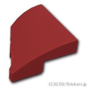 レゴ パーツ ばら売り #5093 ウェッジ カーブ 2×2×2/3 - 右：ダークレッド | LE...