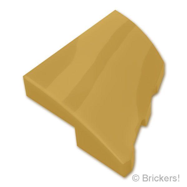 レゴ パーツ ばら売り #5095 ウェッジ カーブ 2×2×2/3 - 左：メタリックゴールド |...