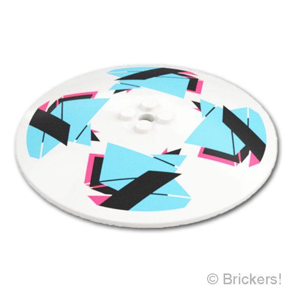 レゴ パーツ ばら売り #50990bpb10 ディッシュ 10 x 10 - 幾何学模様のサッカー...