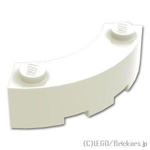 レゴ パーツ ばら売り #5152 ブロック ラウンドコーナー 3 x 3 - マカロニ：ホワイト ...