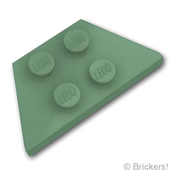 レゴ パーツ ばら売り #51739 ウェッジ プレート 2 x 4：サンドグリーン | LEGOの...