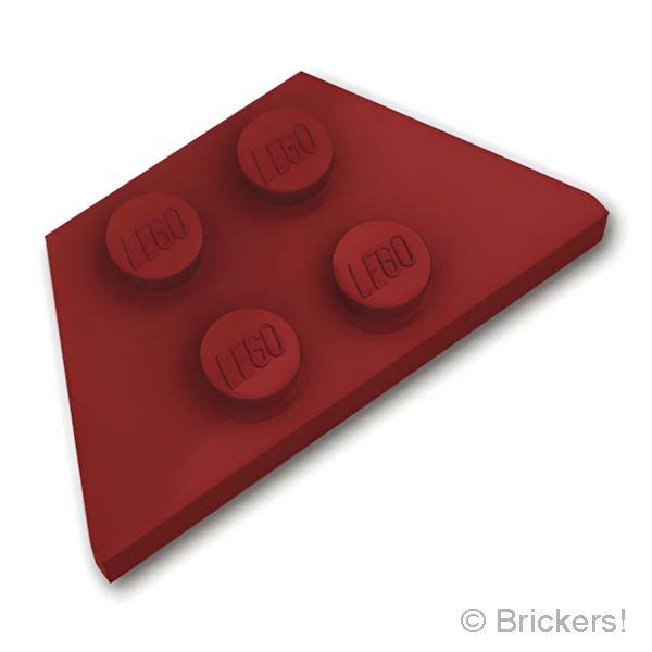 レゴ パーツ ばら売り #51739 ウェッジ プレート 2 x 4：ダークレッド | LEGOの部...