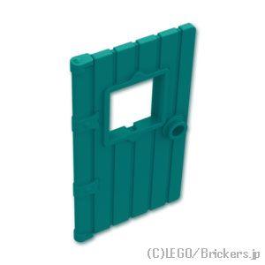 レゴ パーツ ばら売り #5466 ドア1 x 4 x 6 - スタッドハンドル：ダークターコイズ ...
