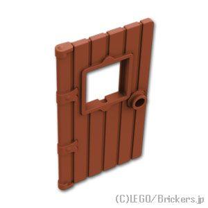 レゴ パーツ ばら売り #5466 ドア1 x 4 x 6 - スタッドハンドル：ブラウン | LE...
