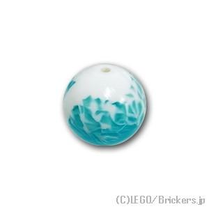 レゴ パーツ ばら売り #54821pb03 ボール 16.5mm - バイオニクル スフィア ホワ...