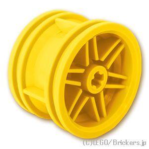 レゴ パーツ ばら売り #56145 ホイール 30.4mm x 20mm - 軸穴：イエロー | ...