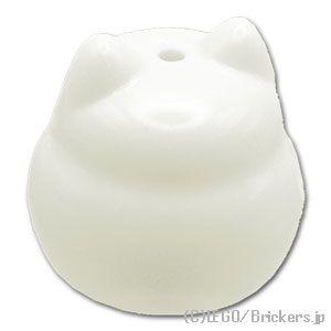 レゴ パーツ ばら売り #5692 ブロック ラウンド - 猫耳 / 小ピンホール：ホワイト | L...