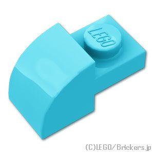 レゴ パーツ ばら売り #5841 スロープ カーブ 2 x 1：ミディアムアズール | LEGOの...