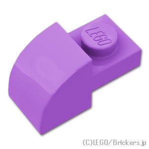 レゴ パーツ ばら売り #5841 スロープ カーブ 2 x 1：ミディアムラベンダー | LEGO...