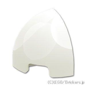 レゴ パーツ ばら売り #5848 スロープ カーブ コーナー 1 x 1 - ラウンド：ホワイト ...