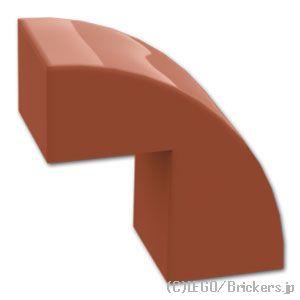 レゴ パーツ ばら売り #5907 スロープ カーブ 2 x 1 x 1 2/3：ブラウン | LE...