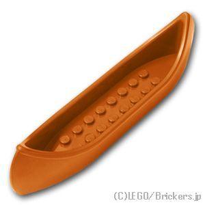 レゴ 船 パーツ ばら売り #6021 カヌー：ダークオレンジ | LEGOの部品