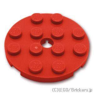 レゴ パーツ ばら売り #60474 プレート 4 x 4 - ラウンド：レッド | LEGOの部品｜brickers