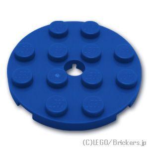 レゴ パーツ ばら売り #60474 プレート 4 x 4 - ラウンド：ブルー | LEGOの部品 板｜brickers