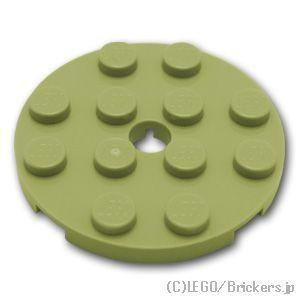 レゴ パーツ ばら売り #60474 プレート 4 x 4 - ラウンド：オリーブグリーン | LEGOの部品｜brickers