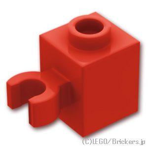 レゴ パーツ ばら売り #60475b ブロック 1 x 1 - 垂直クリップ：レッド | LEGO...