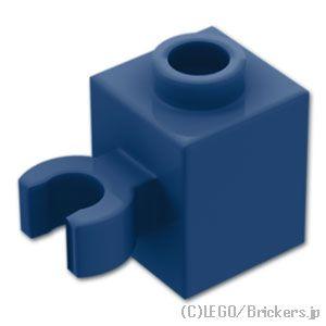 レゴ パーツ ばら売り #60475b ブロック 1 x 1 - 垂直クリップ：ダークブルー | L...