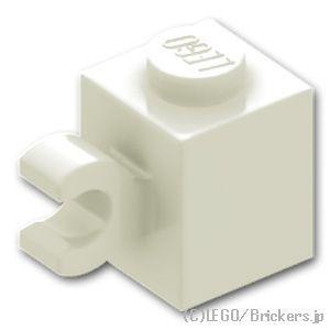 レゴ パーツ ばら売り #60476 ブロック 1 x 1 - 水平クリップ：ホワイト | LEGO...