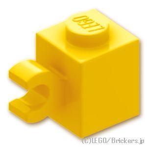 レゴ パーツ ばら売り #60476 ブロック 1 x 1 - 水平クリップ：イエロー | LEGO...