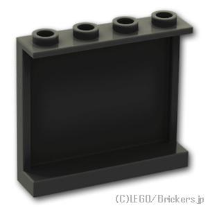 レゴ パーツ ばら売り #60581 パネル 1 x 4 x 3 - サイドサポート：ブラック | ...