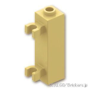 レゴ パーツ ばら売り #60583b ブロック 1 x 1 x 3 - 垂直クリップ：タン | L...