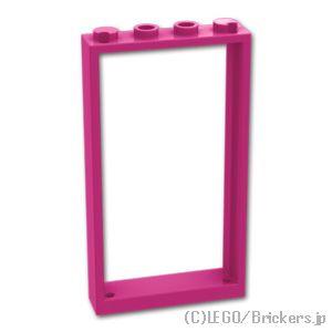レゴ パーツ ばら売り #60596 ドア フレーム 1 x 4 x 6：マゼンタ | LEGOの部...