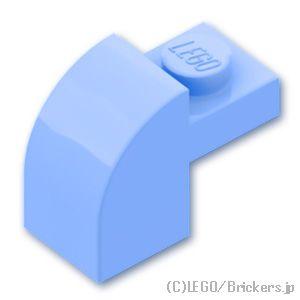 レゴ パーツ ばら売り #6091 スロープ カーブ 2 x 1 x 1 1/3：ブライトライトブル...