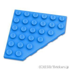 レゴ パーツ ばら売り #6106 ウェッジ プレート 6 x 6 - コーナー：ダークアズール |...