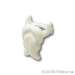 レゴ パーツ ばら売り #6132 ミニフィグ ひげ：ホワイト | LEGOの部品