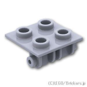 レゴ パーツ ばら売り #6134 ヒンジ ブロック 2 x 2 - トッププレート：グレー | LEGOの部品