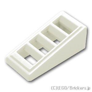 レゴ パーツ ばら売り #61409 スロープ 18° 2 x 1 x 2/3 - グリル：ホワイト...