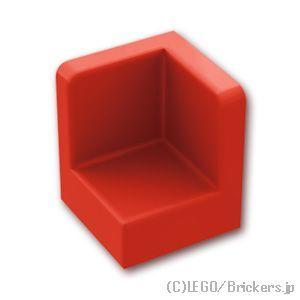 レゴ パーツ ばら売り #6231 パネル 1 x 1 x 1 - コーナー：レッド | LEGOの部品