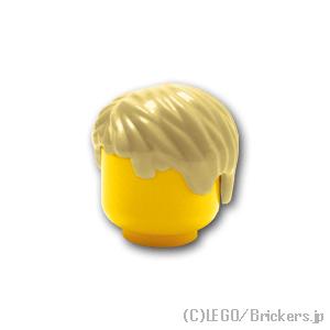 レゴ パーツ ばら売り #62810 ミニフィグ ヘア - メンズ：タン | LEGOの部品