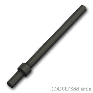 レゴ パーツ ばら売り #63965 バー 6L - ストッパー付：ブラック | LEGOの部品