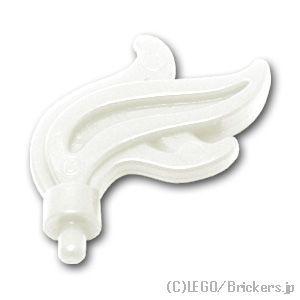 レゴ パーツ ばら売り #64647 羽根飾り：ホワイト | LEGOの部品 ミニフィギュア