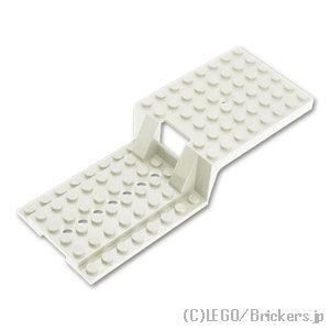 レゴ パーツ ばら売り #64954 トレーラーベース 6 x 16 x 2 2/3 8穴：ホワイト...