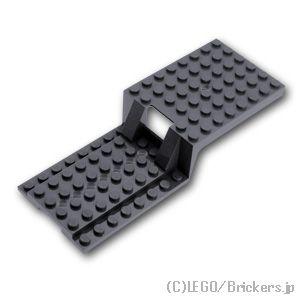 レゴ パーツ ばら売り #64954 トレーラーベース 6 x 16 x 2 2/3 8穴：ダークグ...