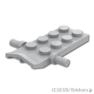 レゴ パーツ ばら売り #6512 プレート 2 x 4 - バーハンドル：グレー | LEGOの部...