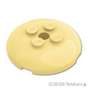 レゴ パーツ ばら売り #65138 ディッシュ 4 x 4 - 4スタッドとピンホール：タン | ...